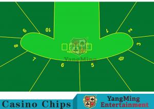 Best 2400*1400mm Touch Comfort Casino Table Layout Using Three Anti-Free Cloth wholesale