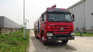 China 18 Meter Water Fire Engine , 6x4 336KW Heavy Rescue Vehicle With 10000L Water Capacity on sale
