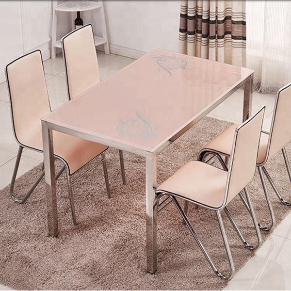 Cheap Multi Functional Glass Top Dining Room Table , Practical Marble Dining Table for sale