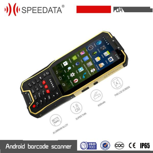 Cheap Android 4G Handheld Smart Card Reader / 2D Portable Data Collection Terminal for sale