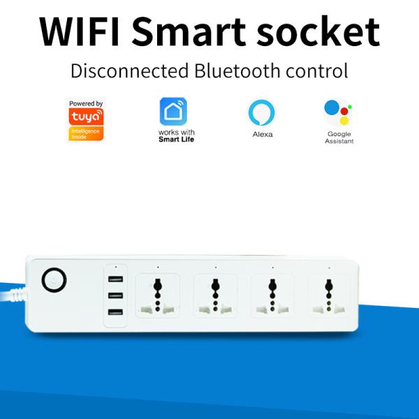 Cheap 10A Current Tuya Wifi Lamp Socket Smart Home Automation Zigbee Outdoor Socket for sale