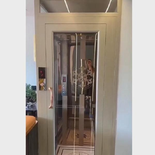 Cheap Aluminium Alloy Frames Traction Type Elevators 0.4-1.0m/S For Residential for sale