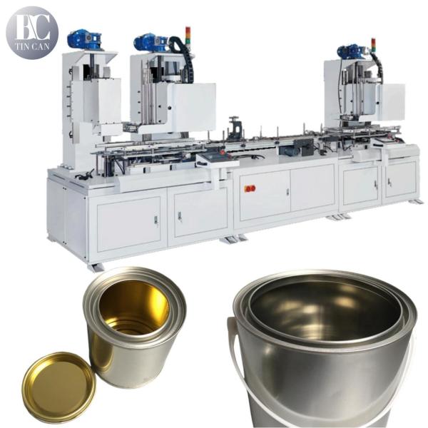 Cheap D83 Small Round Cans Empty Tin Packing Machine Automatic Flanging Seaming Integrated for sale