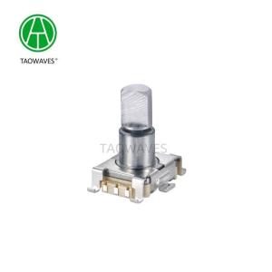 Best 11mm 30000cycles Metal Shaft Incremental Rotary Encoder With Push Switch wholesale