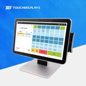 Best 1561E Dual Screen POS Terminal With Printer Scanner wholesale