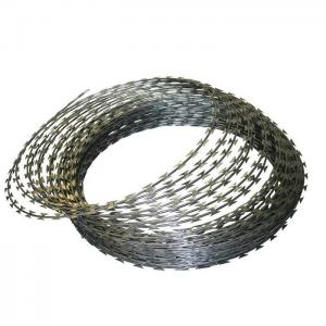 Best Bto-22 450mm Concertina Barbed Razor Wire Coil Galvanised 100MM-960MM wholesale