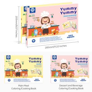 Baking Menu Recipes Toddlers Cooking Coloring Book To Encourage Creative Play