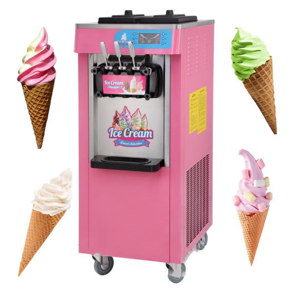 Cheap Floor Standing Softserve Icecream Machine PLC Control System for sale