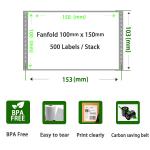 Easy Application 4x6 Thermal Label Sticker for Labels