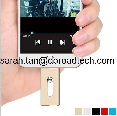 Cheap New Design OTG USB Flash Drive for iPhone, 100% Real Capacity USB Disks for sale