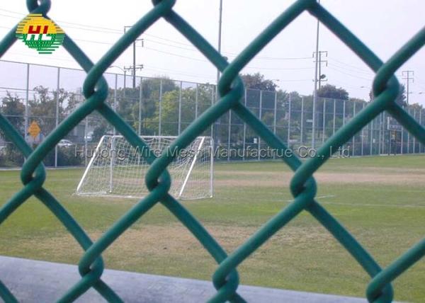 Cheap 1.5m 25mtr Heavy PVC Chain Link Fence for boundary ISO certificate for sale