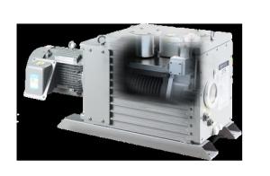 255m³/h  Oil Lubricated Dual Stage Rotary Vane Vacuum Pump Compact Size Painting Surface