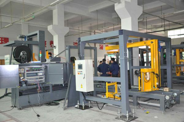 Cheap Commercial PLC Control Horizontal Strapping Machine Auto Detect For Strap Failure for sale