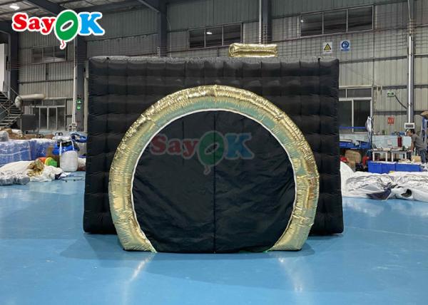 Cheap Inflatable Photo Booth Hire Anti - Water PVC Or Oxford Black Inflatable Photo Booth With Camera ROHS for sale
