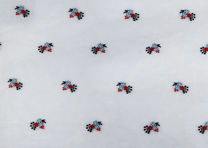 Schiffli Multi Colored Floral Embroidered Lace Fabric Tulle For Party Dress