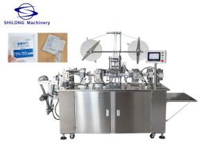 China Antiseptic 120pc/ Min Alcohol Swab Making Machine 60g Spunlace 60*30mm on sale