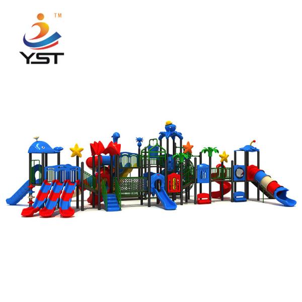 Cheap Children outdoor playground combined slides for sale for sale