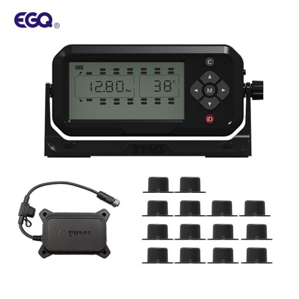 Cheap 433.92MHz 12mA Car TPMS System Fast Leakage Alert 14 Paste Type Sensor Wheel for sale