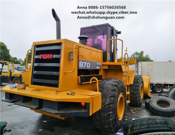 Cheap 5000kg Rated Load Used Wheel Loaders Payloader 870 Close Cab Used Loader for sale