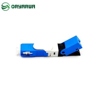 Best H09 Blue Fiber Optic Fast Connector SC UPC OFC Single Mode SM 0.3dB Insertion Loss wholesale