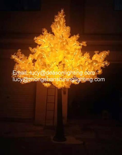 Cheap led artificial trees-Led Ginkgo Tree Light for sale