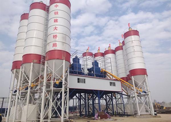 Cheap 90m3/H HZS90 Concrete Batching Plant Dry Automatic Control System for sale