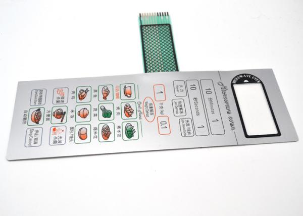 Cheap Flat Tactile Metal Dome Membrane Switch With Shielding Circuit Connector Inside for sale