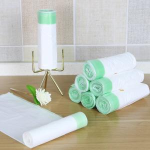 Best HDPE LDPE Recycled Plastic Trash Bags Green Dustbin Polythene Roll wholesale