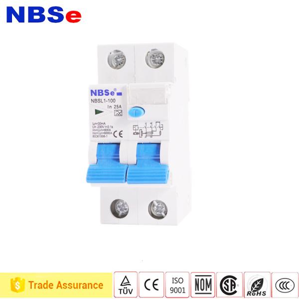 Cheap CCC 2P 100A 30mA Type A  Rcbo Switch Residual Current Circuit Breaker for sale