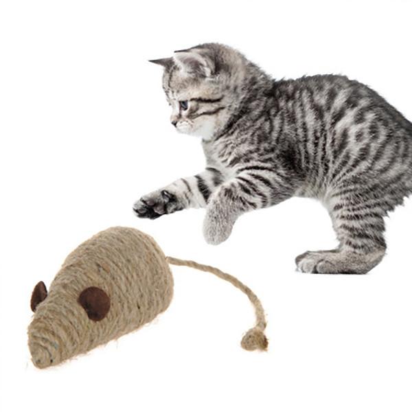 Cheap Customized Size Interactive Mouse Cat Toy Sisal Material Washable Durable for sale
