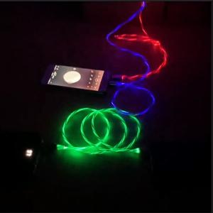 Best Flashing Fast Charging USB Cable 3 In 1 Type C 3A LED Colorful wholesale