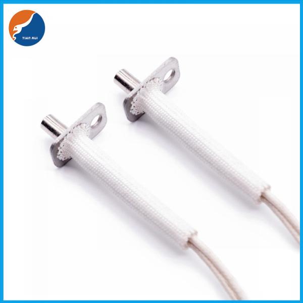 Cheap SS304 Flanged Probe Temperature Sensor For Oven Silicone Sleeve Analog Interface for sale