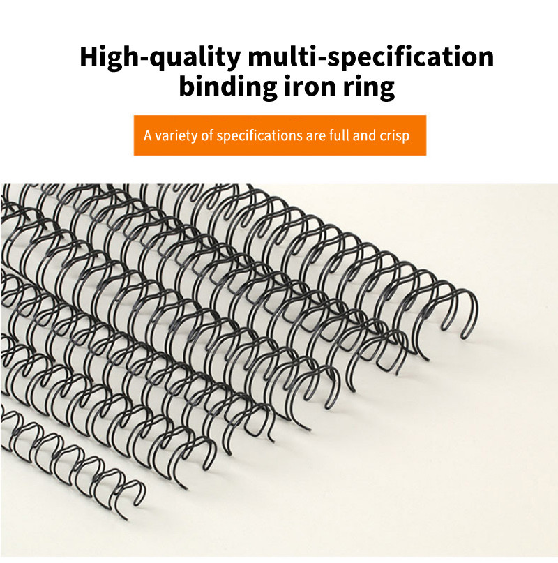Nylon-Coated double Wire-0 Double Loop Spiral O Double Loop Binding Wire Twin Ring Loop Wire in spools & Pre cut boxes