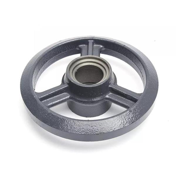 Cheap Ductile Iron Sand Casting Part Kubota Rice Harvester Spare Parts Roller Wheel Rim for sale