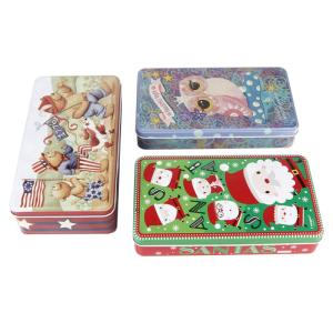 50ml 60ml Empty Metal Cookie Tins Rectangular Nut Packaging Tin Can