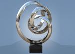 Best Large Size Stainless Steel Sculpture Circle Around For Hotel / Public Decoration wholesale