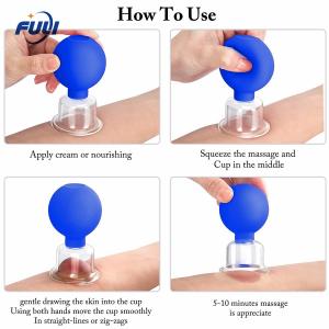 Best Rubber suction Vacuum Facial Silicone Cupping Without Fire Massager Cellulite Vacuum Suction Silicone wholesale