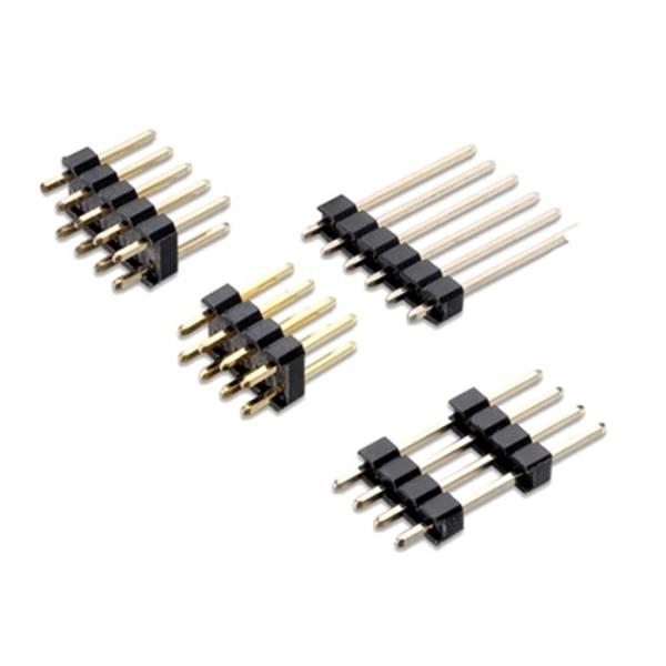 Cheap 1.5mm Pitch Single Row Pin Header 180 Degree Dip Connector for sale