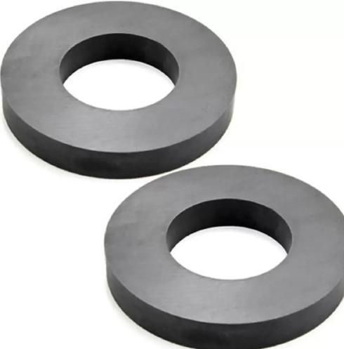Cheap Hard Ferrite Industrial Strength / Durable Round Ceramic Magnet Rings for sale
