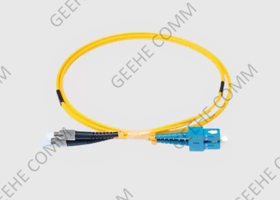 Cheap Yellow Jacket 62.5 125 Multimode 100M FC APC To SC Fiber Patch Cord for sale