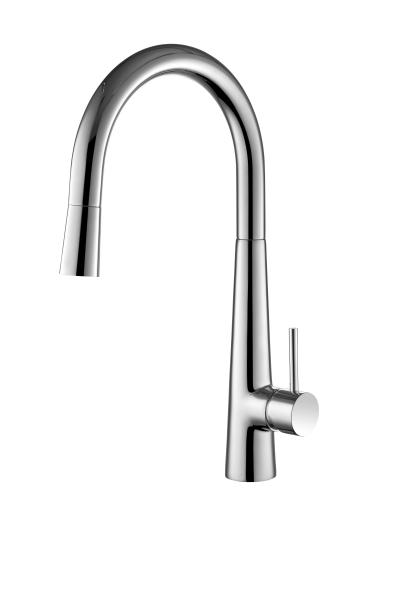 Cheap Single Handle Brass Kitchen Mixer Taps With Chrome Finish T81037 for sale