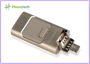 Best Mobile Phone USB Storage 3 in 1 U-Disk Pendrive Multi-function OTG Card Reader Both for iPhone iOS &amp; Samsung Android wholesale