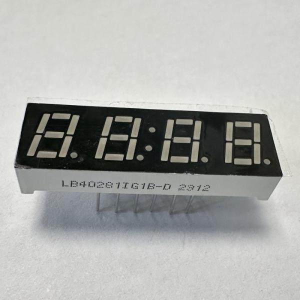 Cheap LED Display 7 Segment 4 Digit Pure Green Common Cathode for Temperature Humidity for sale