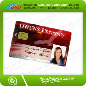 Best High quality Credit Card Size cr80 pvc smart chip ic  cards wholesale