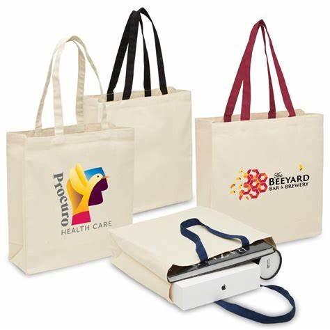 Cheap OEM Small Canvas Tote Bag Shopping Sublimation Printing 6OZ 8OZ 10OZ for sale