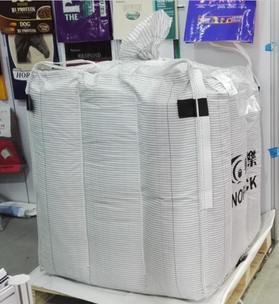 Cheap 4 Panel Conductive Bulk Bags Anti Static Bulk Bags With Logo Printed for sale
