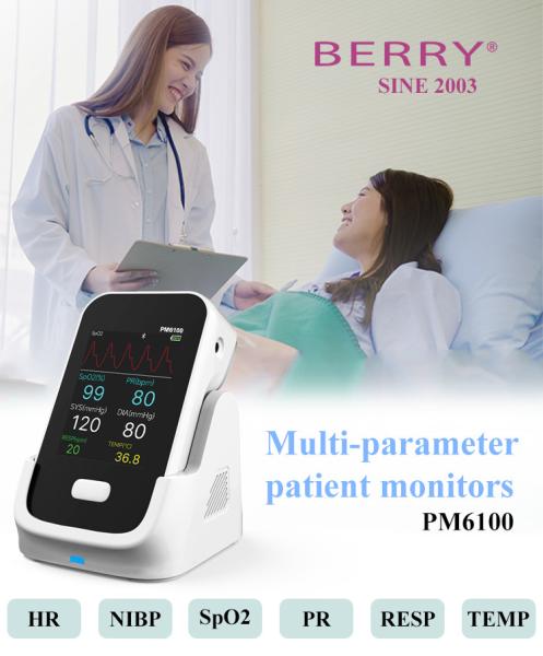 Cheap 2.5kg Multi Parameter Patient Monitor With Serial Interface Audible And Visual Alarm for sale