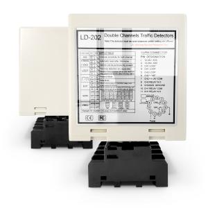 Best 17 Dip Switch Dual Channel Loop Detector 15μH-2000μH Self Turning Range wholesale