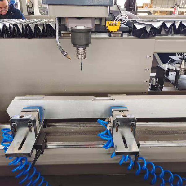Cheap 3 Axis CNC Controlled Profile Machining Center Working With Profile 3 Sides On Window Door Area for sale