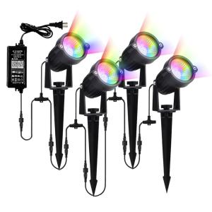 China Smart Led Music Light Lawn Light Set Smart App Wifi Control Colorful Rgb Garden Lighting on sale